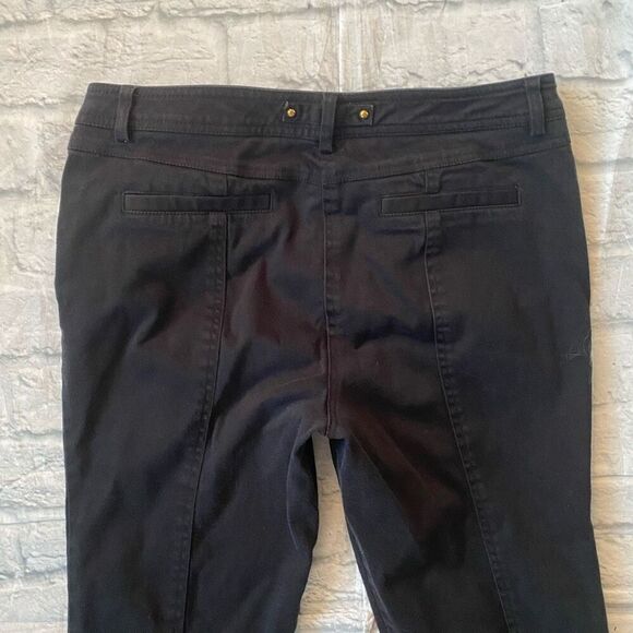 Cache women 8 cotton blend crop ankle pants black - Picture 6 of 11